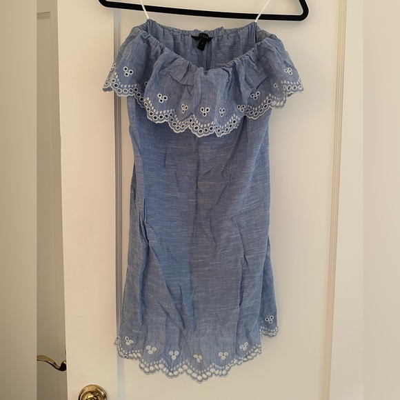 JCREW halter/strapless linen dress - Picture 2 of 5
